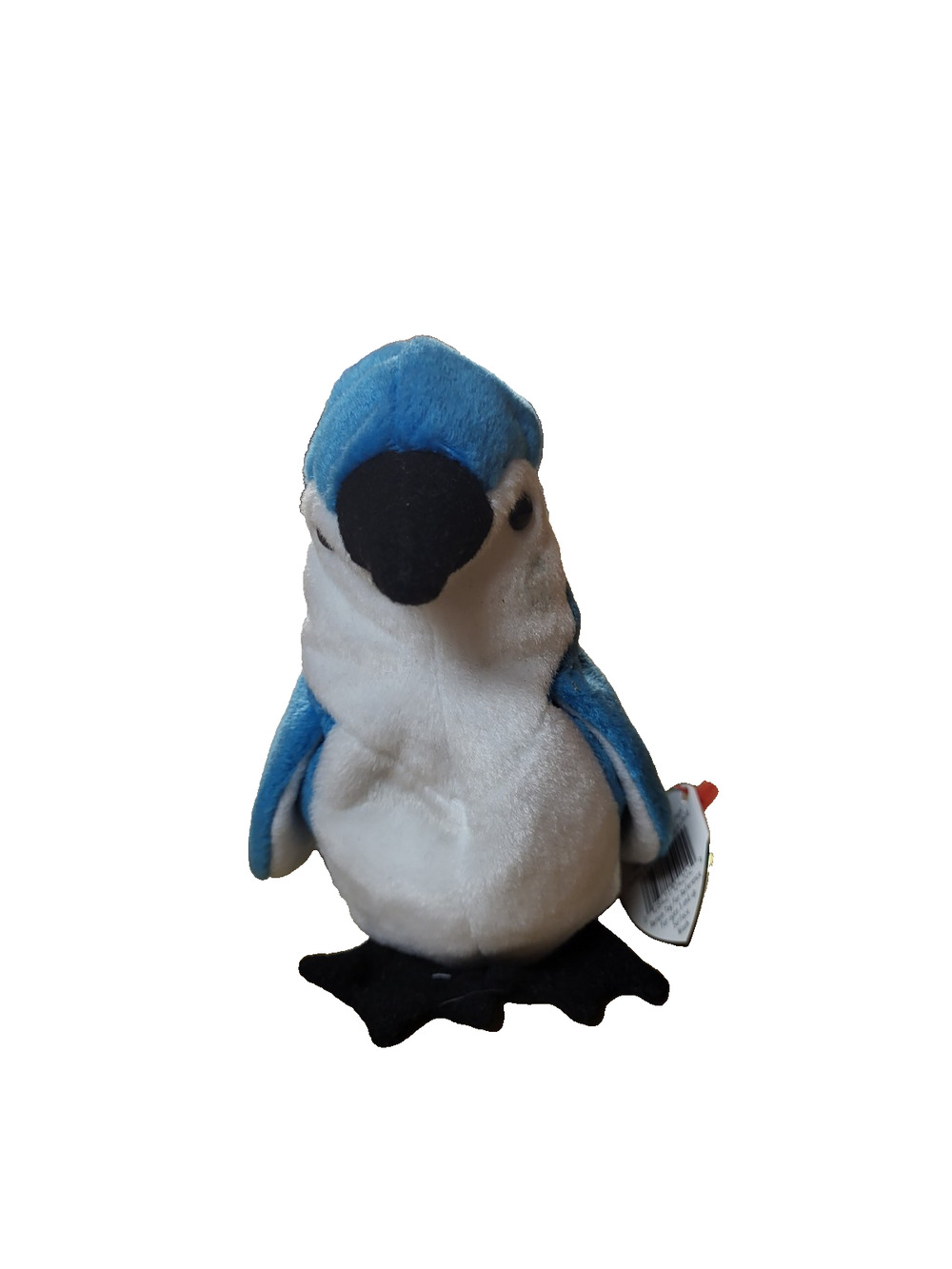 Ty Beanie Baby Rocket Blue Jay Bird Plush Toy DOB March 12 1997